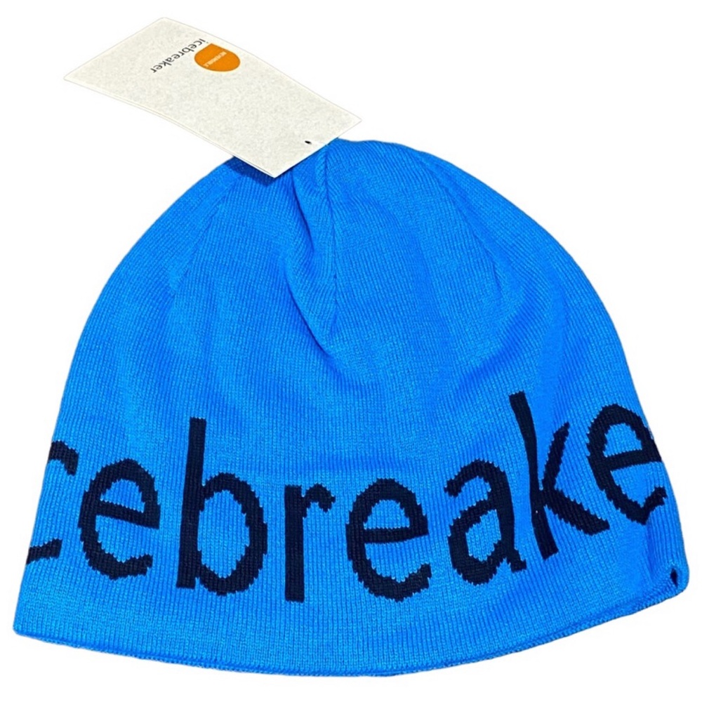 New with tag Icebreaker unisex blue beanie